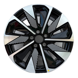 Jantes en alliage d'aluminium coulé de 19 pouces, 5 branches, bicolores, usinées noires, 5x120, compatibles avec BYD Song <span class=keywords><strong>PLUS</strong></span> - Product Image 5