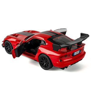 1:32 échelle <span class=keywords><strong>Dodge</strong></span> <span class=keywords><strong>Viper</strong></span> modèle de voiture de sport alliage moulé sous pression batterie au Lithium retirer voiture ornement en gros livraison directe cadeau - Product Image 5