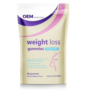 Gomitas Quemagrasas Nocturnas Naturales de Marca Privada OEM con Metatonin y Vitaminas B6 y D3, Suplementos para el Sueño - Product Image 1