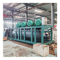 Refroidisseur évaporatif à vis combinant air et eau pour grands congélateurs, destiné aux entrepôts frigorifiques industriels