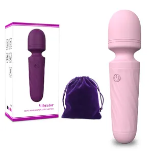 Y Amor Atacado Soft Food Grade Silicone Hand Held Vibrador Bullet Vibrador Forte 10 Freqüência Dildo para As Mulheres