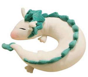 Peluche en forme de U mignonne Haku de <span class=keywords><strong>Miyazaki</strong></span> <span class=keywords><strong>Hayao</strong></span>, Le voyage de Chihiro, jouet en peluche, oreiller, sac à dos, porte-clés - Product Image 2
