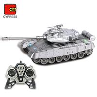 Tanque RC de 2,4 GHz, tanque de batalla del ejército, juguetes militares con luces, uso interior/exterior, incluye baterías, tanque de Control remoto para niños