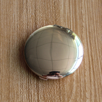 Miroir cosmétique portable pliant Miroir de poche Fer en gros Miroir cosmétique rond personnalisé Montage mural Noir