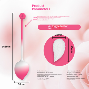 Vibrador Silencioso con Control por Aplicación: Potente Vibrador Impermeable con un Lindo Diseño de Durazno - Product Image 5