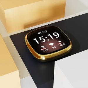 Coque en TPU de protection plein écran <span class=keywords><strong>sport</strong></span> pour <span class=keywords><strong>montre</strong></span> Versa 3/Versa 4/<span class=keywords><strong>Sense</strong></span>/<span class=keywords><strong>Sense</strong></span> 2 - Product Image 2