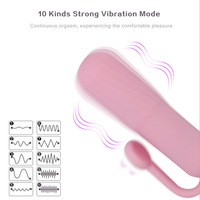 Vibrateur clitoridien rechargeable en silicone, mini-vibrateur à balles à 10 fréquences pour femmes, très vendu