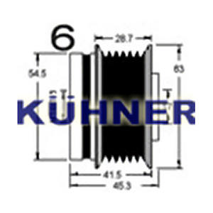 Dispositivo a Ruota Libera per Alternatore Compatibile con JEEP CHEROKEE 2.8 CRD 4x4 Diesel (KW: 120, CV: 163) dal 11-2004 al 01-2008 - Product Image 1