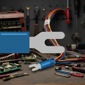 Conector rápido hembra de 5.3mm, azul - Product Image 2