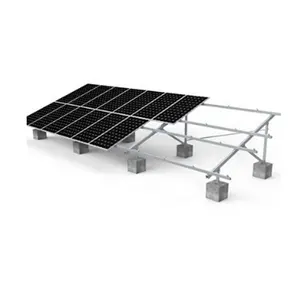 Solar PV Ground Mounting Bracket With Hot Dipped Galvanized Steel Ground Screw Foundation