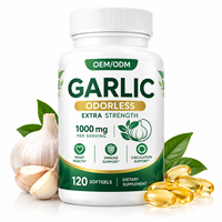 Gélules d'ail inodores à marque privée, formule personnalisée, extrait d'ail, complément bien-être quotidien, fabricant OEM ODM, en vrac, naturel