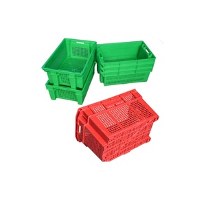 Food grade nestable vented plastic crate plastic storage basket