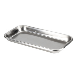 Plateau dentaire en acier inoxydable 304 Jinbokang, fond plat, pour instruments chirurgicaux et désinfection dentaire - Product Image 1