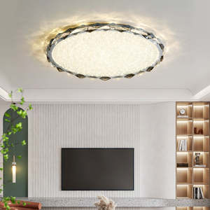 Plafonniers LED de luxe modernes Nouveau style Cristal moderne pour la maison Salon Nouveauté Base en métal pour la maison et le bureau - Product Image 1