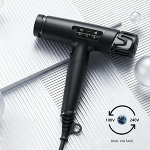 ไดร์เป่า<span class=keywords><strong>ผม</strong></span>แบบเงียบ น้ำหนักเบา ความเร็วสูง AC100-240v แรงดันไฟฟ้าคู่ พร้อมหัวกระจายลม - Product Image 1