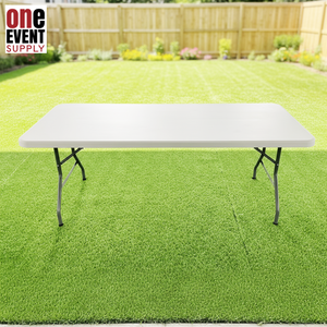 Factory Sale <b>Outdoor</b> Furniture White Waterproof Rectangular Portable Folding <b>Plastic</b> HDPE Garden Camping <b>Tables</b> for Events YT-T4 - Product Image 1