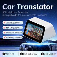 Traducteur intelligent 4G WiFi à double écran de 5 pouces pour l'immigration aéroportuaire et les informations touristiques