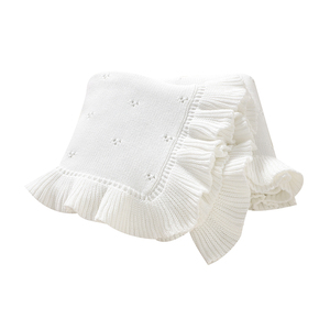 Nuova Collezione Mimixiong: Coperte per Neonati in Maglia Traforata con Bordo Arricciato e Ondulato, Biancheria da Letto per Bambini - Product Image 4