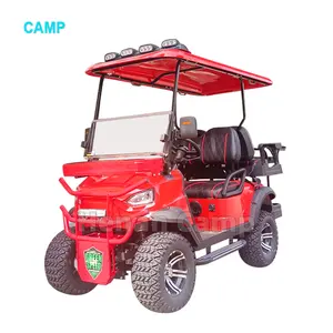 CAMP 4 Seater Gas Powered New Energy Off Road 72V Lithium Battery 6 Seater Golf Buggy For Sightseeing
