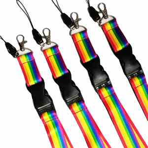 สายคล้องคอ BSBH LOVE IS LOVE Pride สำหรับงานปาร์ตี้ ของขวัญ ใส่กุญแจ บัตรประจำตัว โทรศัพท์ บัตรต่างๆ - Product Image 1