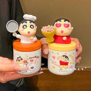 แก้วเก็บความร้อนลายเครยอนชินจัง รุ่นมินิ ปี 2025 น่ารัก เหมาะสำหรับคู่รัก ใช้เป็นขวดน้ำ ของขวัญวันเกิด หรือของขวัญวันวาเลนไทน์ - Product Image 1