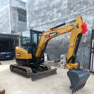Mini-excavatrice hydraulique SANY SY35U d'occasion de 3,5 tonnes avec moteur diesel et chenilles pour la construction - Product Image 1