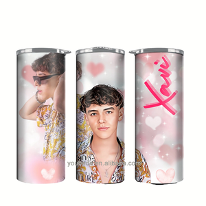 Quantité minimale de commande bas Sublimation personnalisée imprimé Xavi La diabla nouvelles tasses de gobelet de qualité alimentaire 20oz avec tasse de fête en paille - Product Image 2