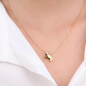 Collana con Ciondolo a Forma di Gatto, Cucciolo o Corgi in Acciaio Inossidabile 316L Chris April, Gioiello Regalo per Donne - Product Image 2