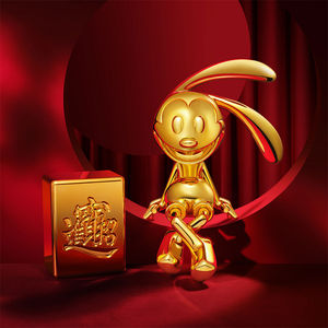 Autentica figurina di coniglio fortunato POP MART Oswald carina per la serie <span class=keywords><strong>Disney</strong></span> peluche giocattolo d'azione per decorazioni per la casa e regali - Product Image 6