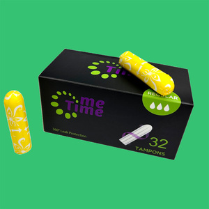 Produit tendance 2026 Tampons hygiéniques jetables bio fabriqués par un fabricant biologique <span class=keywords><strong>sans</strong></span> <span class=keywords><strong>applicateur</strong></span> Tampons hygiéniques biodégradables - Product Image 2
