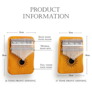 थोक कालिम्बा 17/21 कुंजी पॉपलर खोखले अंगूठे पियानो c-प्रमुख गैर-विषैले संगीत वाद्ययंत्र पिकअप के साथ पियानो - Product Image 4