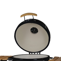Parrilla Kamado Big Joe de 27 Pulgadas de la Serie Auplex, Parrilla Kamado de Cerámica en Oferta, Ahumador de Barbacoa con Certificación EN-1860 para el Mercado de EE. UU. y la UE