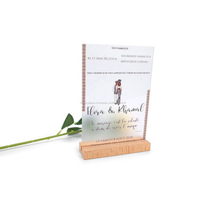 Mode <span class=keywords><strong>D</strong></span>'<span class=keywords><strong>invitation</strong></span> de Mariage En Acrylique Transparent En Plexiglas De Voeux <span class=keywords><strong>Carte</strong></span> Logo Givré <span class=keywords><strong>D</strong></span>'<span class=keywords><strong>invitation</strong></span> De Mariage - Product Image 3