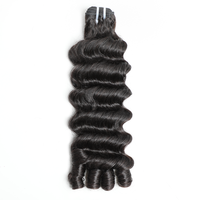 Nouveaux arrivages Fumi Bouncy Curly 100% cheveux humains, mèches doubles, cheveux vierges non traités, cuticules alignées