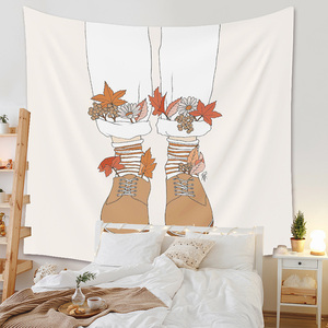 Home Decor Polyester Print Einfache abstrakte Wand kunst Tapisserie für Frauen Mädchen Zimmer Wohnheim Apartment - Product Image 3