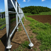 Système de montage de clôture photovoltaïque, support de panneau solaire pour clôture extérieure