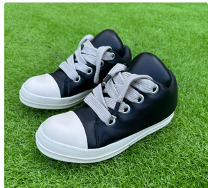 RO PANGDING Bread Shoes FW Main Line Chaussures basses décontractées en peau de mouton à semelle épaisse, à lacets robustes, tendance et polyvalentes, avec lacets épais, pour couple - Product Image 2