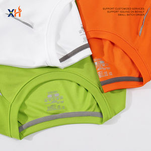 เสื้อยืดคอกว้างผู้ชายสำหรับฤดูร้อน แบบ OEM สั่งทำได้ แห้งเร็ว แขนสั้น ดีไซน์ผ้าไหมน้ำแข็ง ไซส์ใหญ่ ผ้าเจอร์ซีย์ - Product Image 3