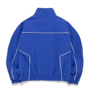Vintage Zip up Windbreaker Track Suit 2 Piece Set Lightweight Oversized Mens Plain Nylon Jogging Track Suit With <b>Tape</b> - Product Image 2