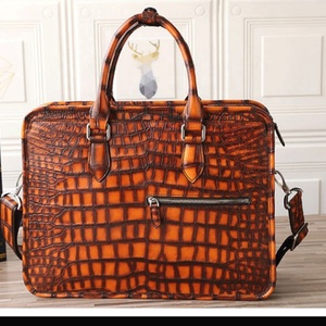 이국적인 고품질 진짜 악어 가죽 피부 남자 서류 가방 - Product Image 6
