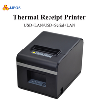 Printer Thermal Pemotong Otomatis 80mm 260mm/s Desktop Kecepatan Tinggi Mesin Printer Thermal POS untuk Toko Retail