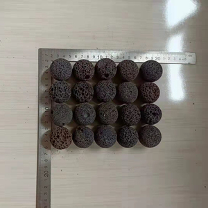 Boule de <span class=keywords><strong>pierre</strong></span> de lave naturelle 10 mm Boules volcaniques <span class=keywords><strong>pour</strong></span> barbecue et aromathérapie - Product Image 5