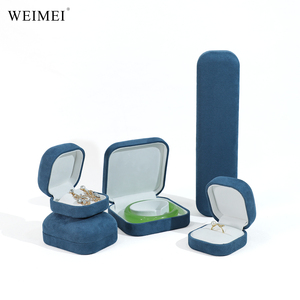 กล่องใส่เครื่องประดับกำมะหยี่ดีไซน์ใหม่ WEIMEI ชุดกล่องของขวัญเครื่องประดับสุดหรู สำหรับสร้อยคอ แหวน จี้ กำไลข้อมือ - Product Image 5