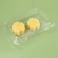 Conteneur alimentaire transparent en plastique en gros de Chine, boîte à clapet pour l'emballage de desserts, pains et salades
