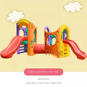Tobogán de plástico para interiores/exteriores para niños, Castillo para el hogar, centro comercial, instalaciones de jardín de infantes para bebés, juguetes grandes para parques de atracciones - Product Image 3