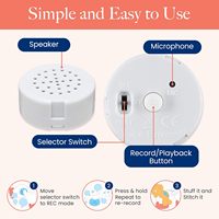 Module sonore miniature à message personnalisé DIY de 30 secondes, enregistreur vocal, haut-parleur métallique de 27 mm/29 mm/40 mm, certifié CE RoHS FCC