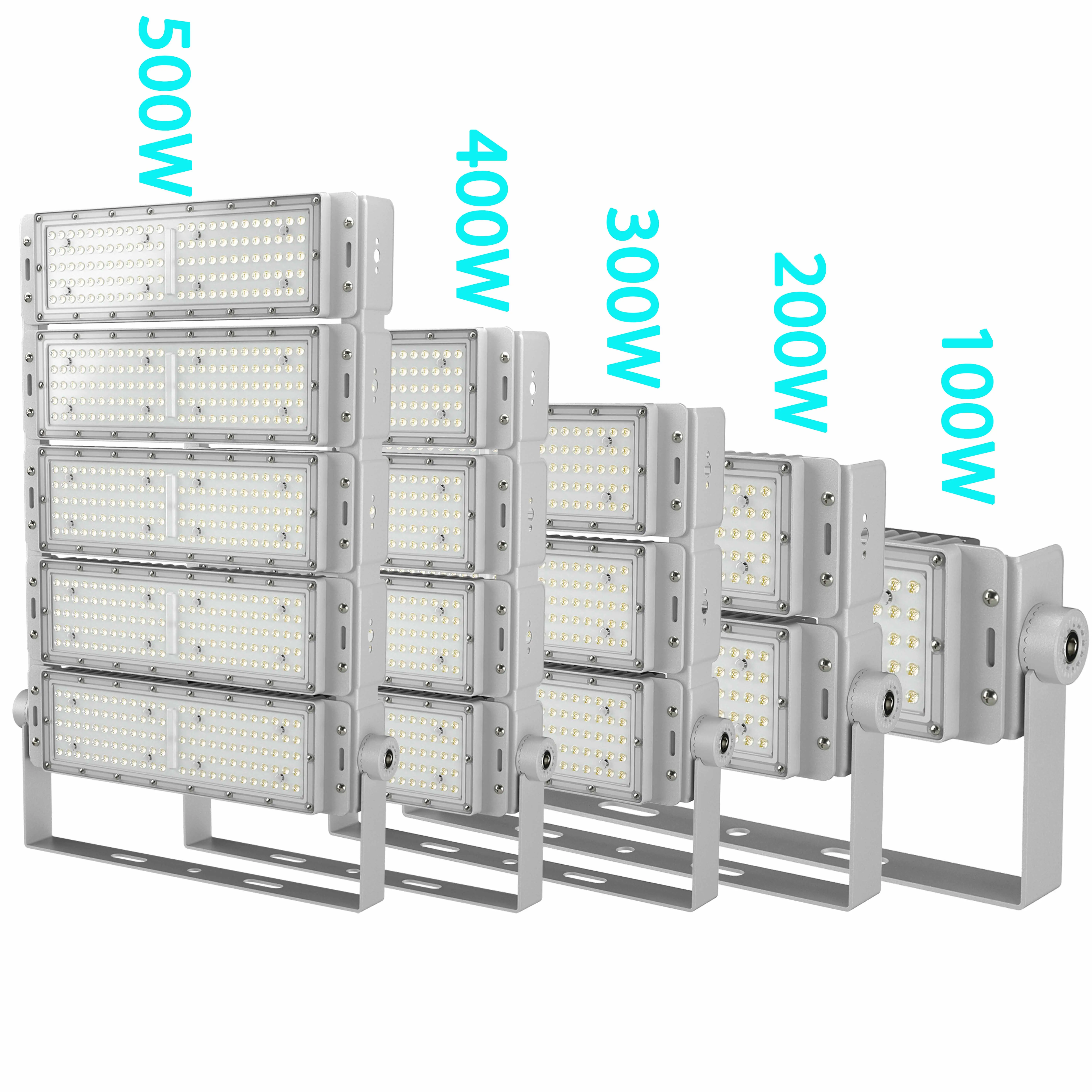 300W 500W 400W 200W 100W Grande Luz de Estacionamento Exterior 130lm/w Fora Lâmpada Led Luz de Inundação