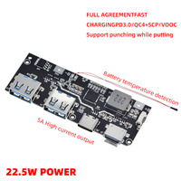 JYWD QC4.0 LED Dual USB 5V 4.5A 22.5W Micro/Type-C USB Mobile Power Bank 18650 Module de charge Protection de la température/des circuits