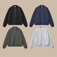 Sweat-shirt court unisexe surdimensionné en molleton épais 420 g/m² avec demi-fermeture éclair et cordon de serrage réglable à l'ourlet, idéal pour le sport, à manches longues, vente en gros