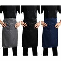 Tablier de Chef Mi-long en Coton et Polyester de Haute Qualité pour Cuisine, Restaurant, Café, Cuisinier, Serveur, Pâtissier, Artisanat et Peinture